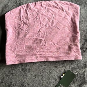 Wild Fable pink floral tube top
